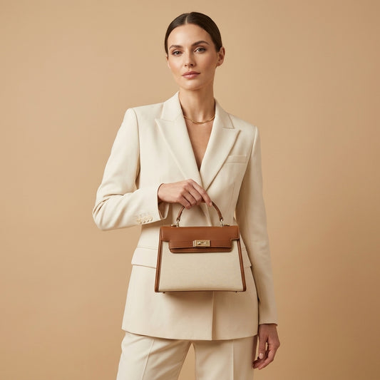 Sac à Main Trapèze en Toile - Modèle Éclipse