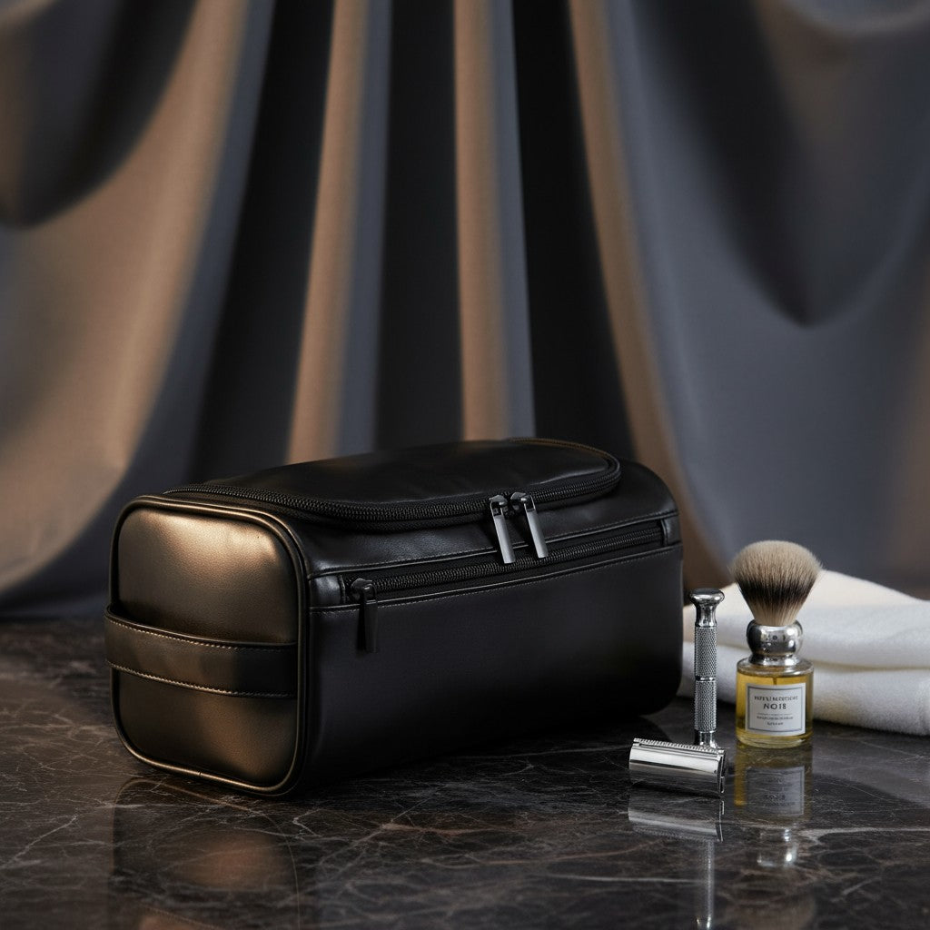 Trousse de Toilette En Cuir VALMONT