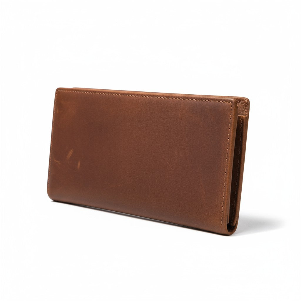 Portefeuille Long en Cuir de Vache