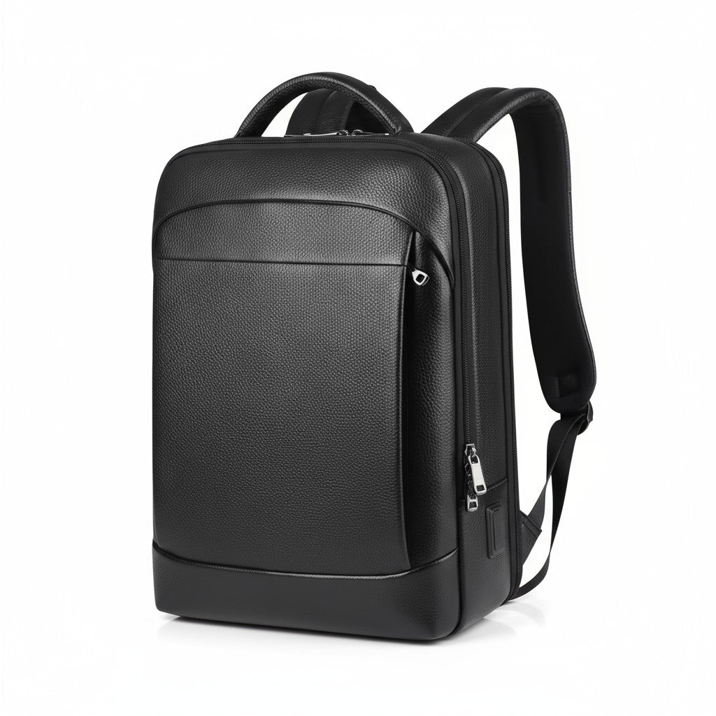 Le Sac à Dos Urbain Cuir Noir