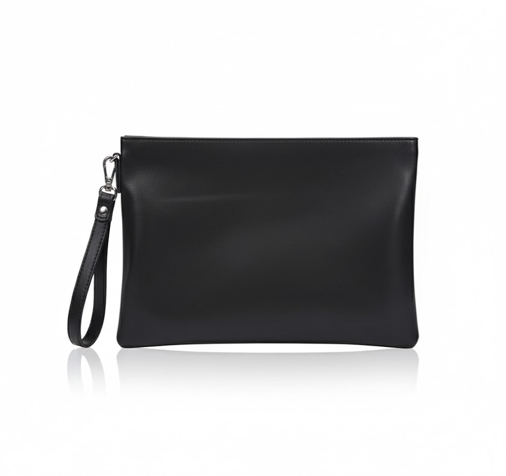 Pochette Valmont Enveloppe – Cuir d’Agneau Véritable