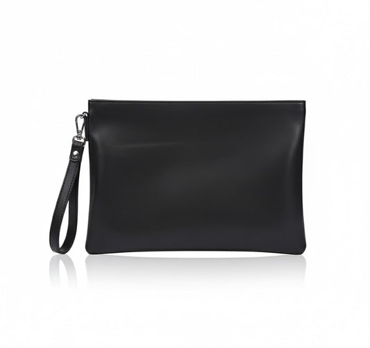 Pochette Valmont Enveloppe – Cuir d’Agneau Véritable