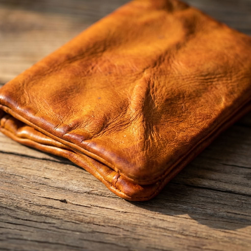 Portefeuille Cuir Tanné Végétal Homme Marron | VALMONT VALMONT
