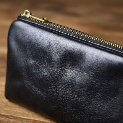 Portefeuille long cuir homme noir "Le Confident" VALMONT