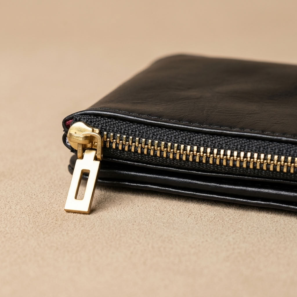 Portefeuille long cuir homme noir "Le Confident" VALMONT