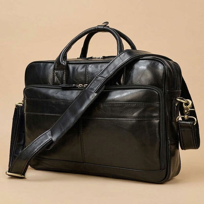 Cartable ordinateur homme en cuir – Le Chancelier VALMONT