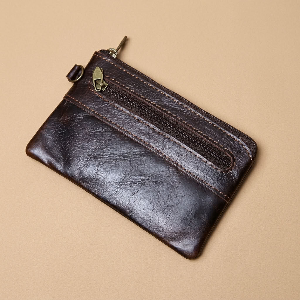 Porte-Monnaie Cuir Homme Zippé | VALMONT VALMONT