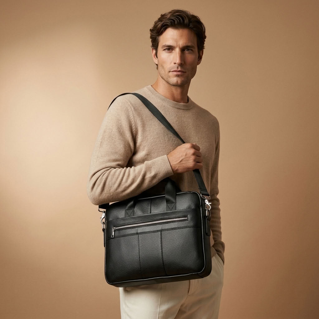 Sac ordinateur homme en cuir – Le Régent VALMONT OFFICIEL