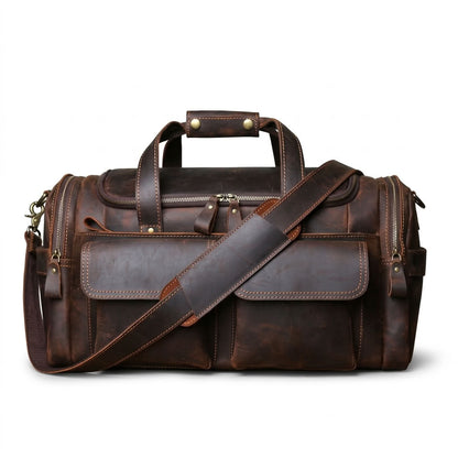 Sac de voyage cuir homme Crazy Horse – Le Grand Tour VALMONT