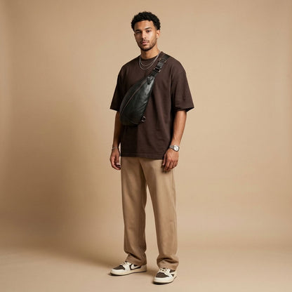 Sac Banane Homme en Cuir Véritable "Marco" | VALMONT VALMONT