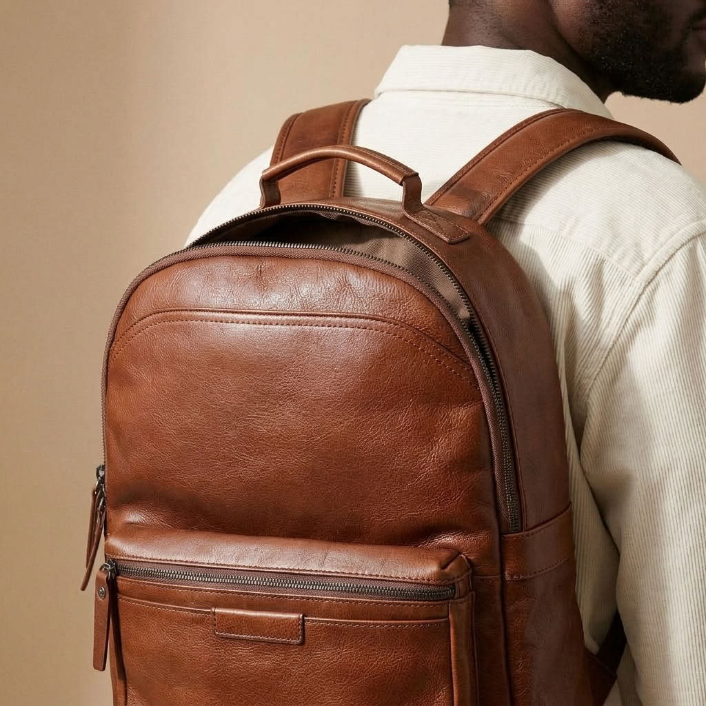Sac à Dos Homme en Cuir Véritable "Caspian" | VALMONT VALMONT OFFICIEL