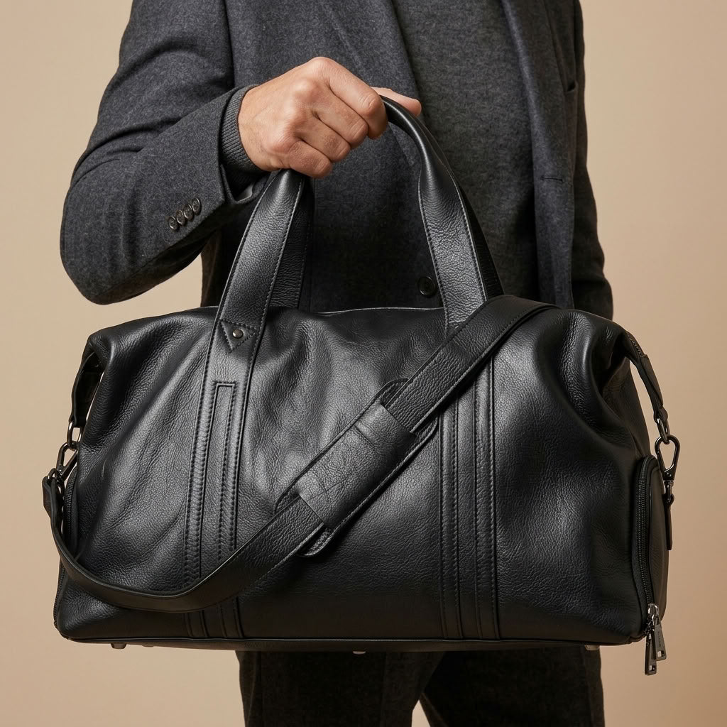 Sac de Voyage Homme en Cuir Véritable "Louis" | VALMONT VALMONT