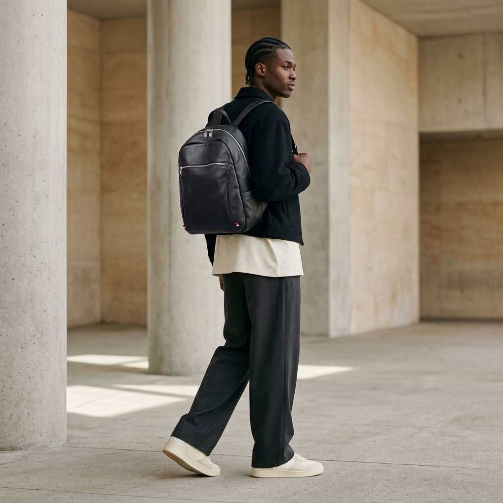 Sac à Dos Homme en Cuir Véritable "Marlowe" | VALMONT VALMONT OFFICIEL