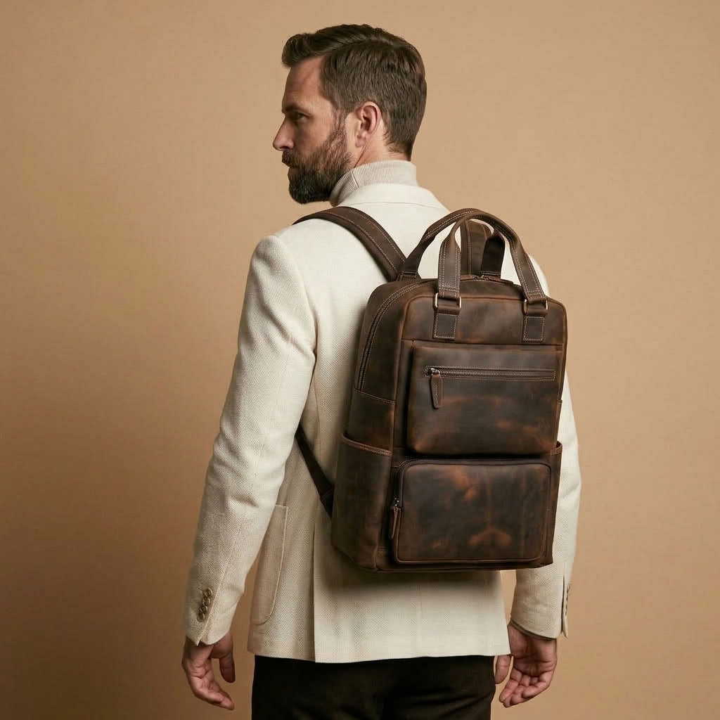 Sac à Dos Homme en Cuir "Le Ryder" | VALMONT VALMONT OFFICIEL