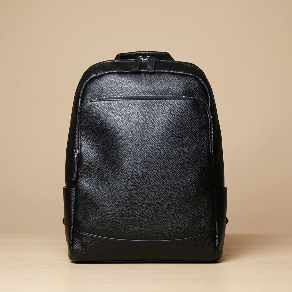 Sac à dos cuir noir homme – Le Sillage VALMONT