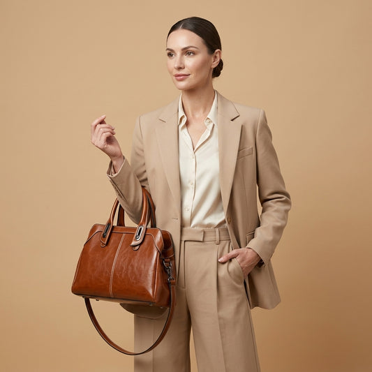 Sac à Main Élégance VALMONT, fermeture zip métallique