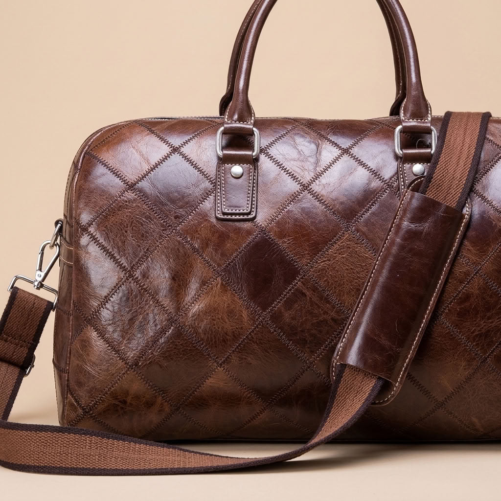 Sac de Voyage Homme en Cuir Vintage "Edgar" | VALMONT VALMONT