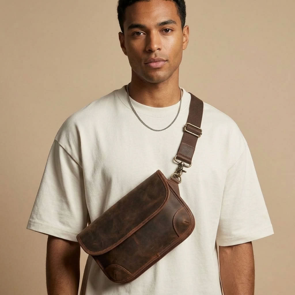 Sacoche Homme en Cuir "Vesper" | VALMONT VALMONT