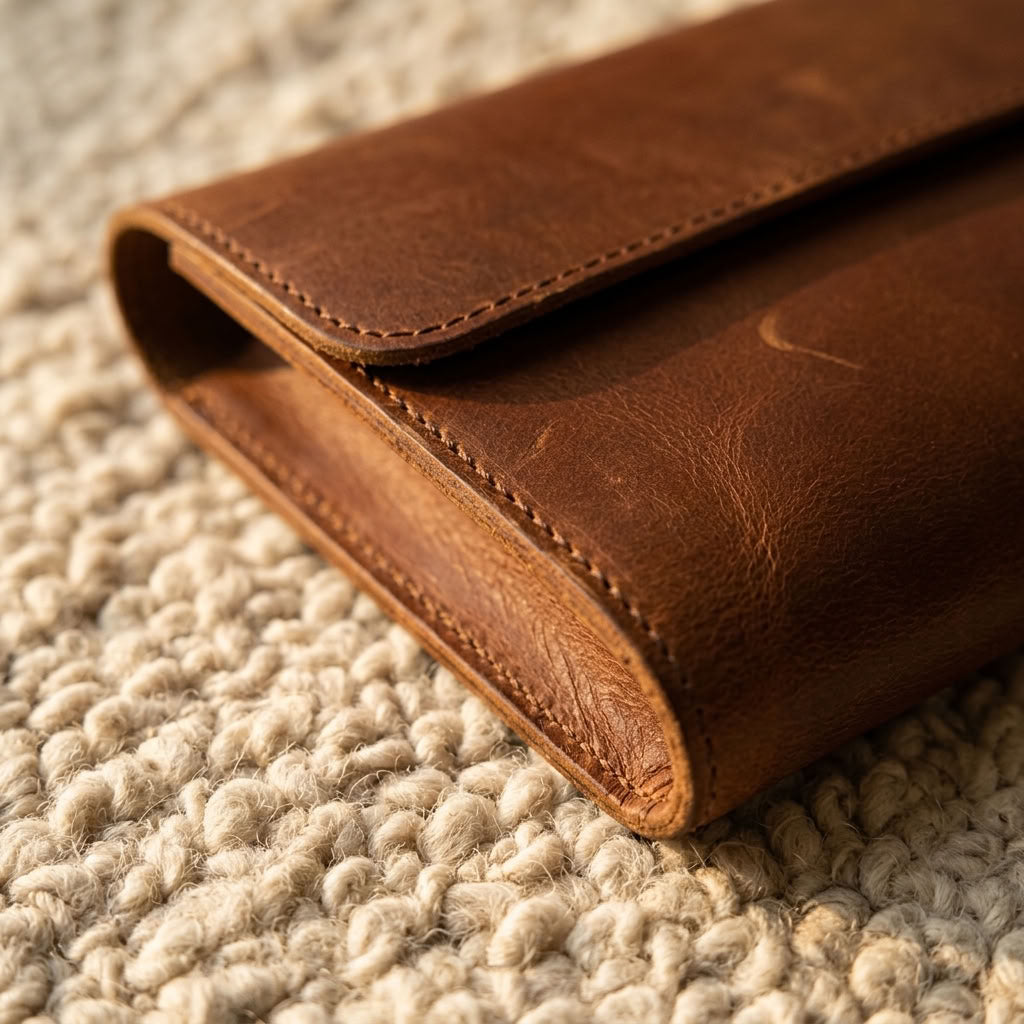 Pochette Cuir Homme Marron | VALMONT VALMONT