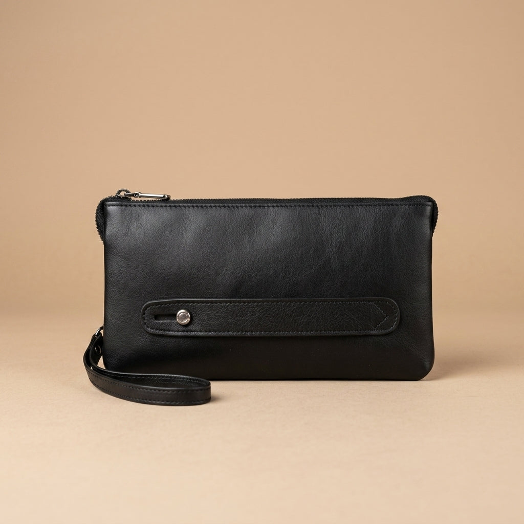 Pochette "Maîtrise" Cuir véritable homme | Valmont