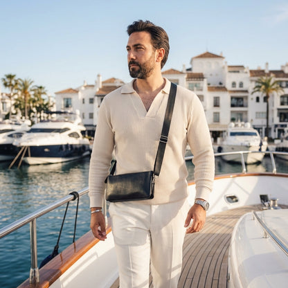 Pochette "Maîtrise" Cuir véritable homme | Valmont