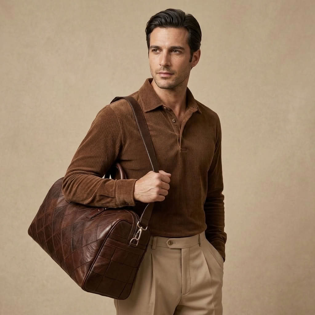 Sac de Voyage Homme en Cuir Vintage "Edgar" | VALMONT VALMONT