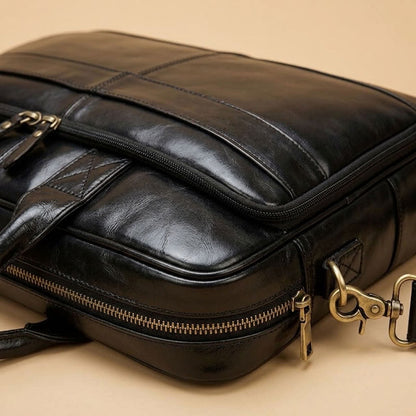 Cartable ordinateur homme en cuir – Le Chancelier VALMONT