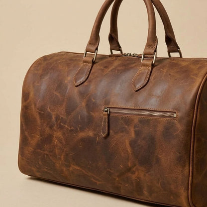 Sac de Voyage Weekend Homme en Cuir Marron "Héritage" | VALMONT VALMONT