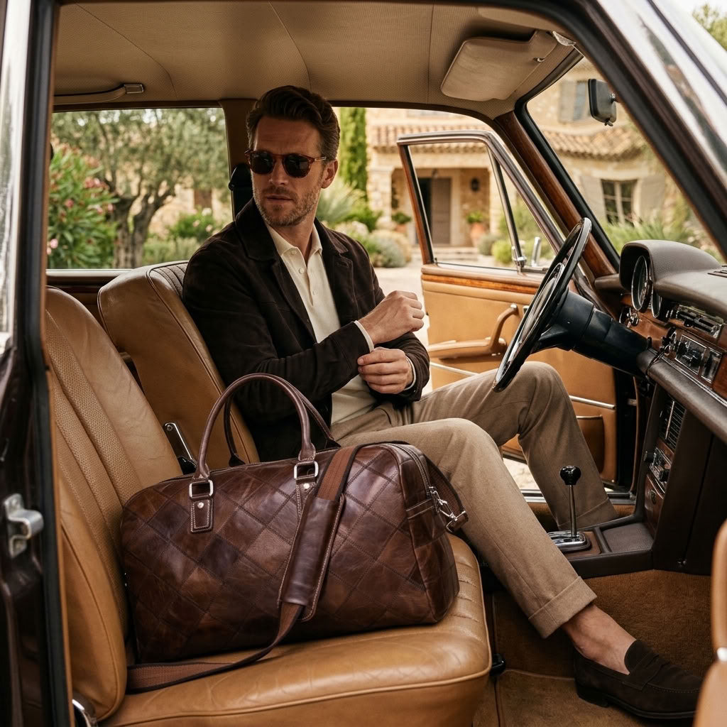 Sac de Voyage Homme en Cuir Vintage "Edgar" | VALMONT VALMONT