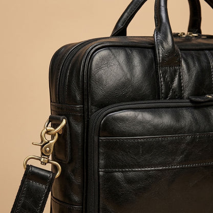 Cartable ordinateur homme en cuir – Le Chancelier VALMONT