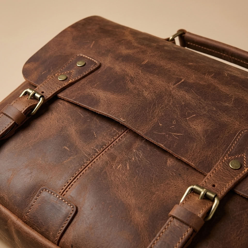 Sacoche reporter en cuir homme marron – Le Reporter VALMONT OFFICIEL
