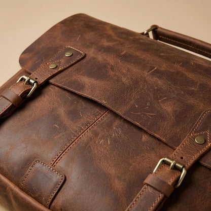Sacoche reporter en cuir homme marron – Le Reporter VALMONT OFFICIEL
