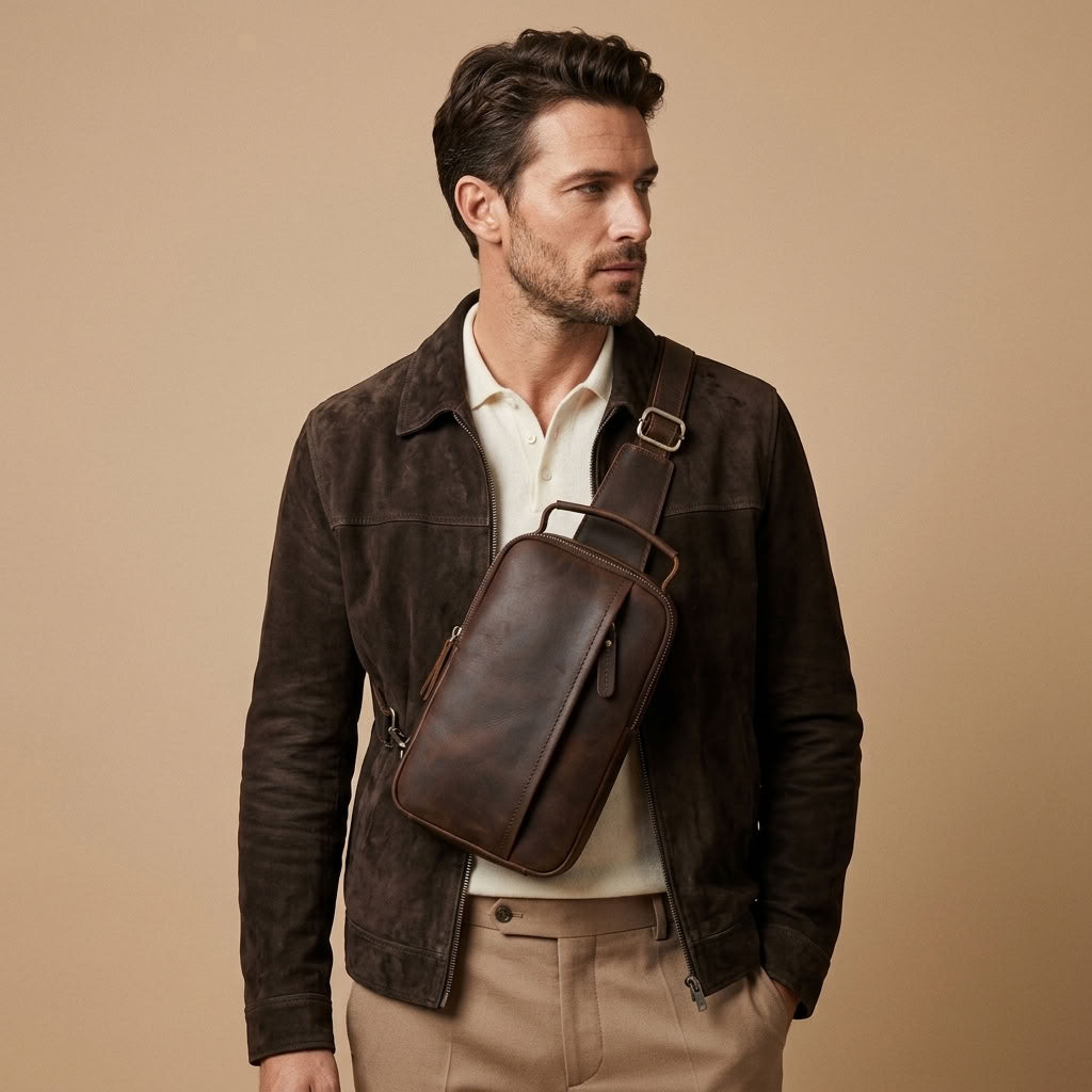 Sac Banane Homme en Cuir "Alessio" | VALMONT VALMONT
