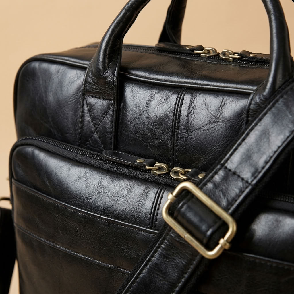 Cartable ordinateur homme en cuir – Le Chancelier VALMONT