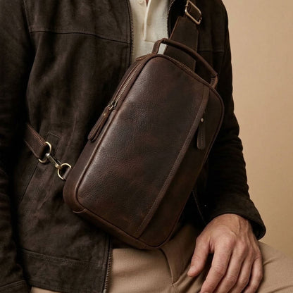 Sac Banane Homme en Cuir "Alessio" | VALMONT VALMONT