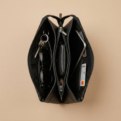 Pochette "Maîtrise" Cuir véritable homme | Valmont