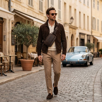 Sac Banane Homme en Cuir "Alessio" | VALMONT VALMONT