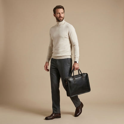 Sacoche Ordinateur Homme en Cuir "Alban" | VALMONT VALMONT OFFICIEL