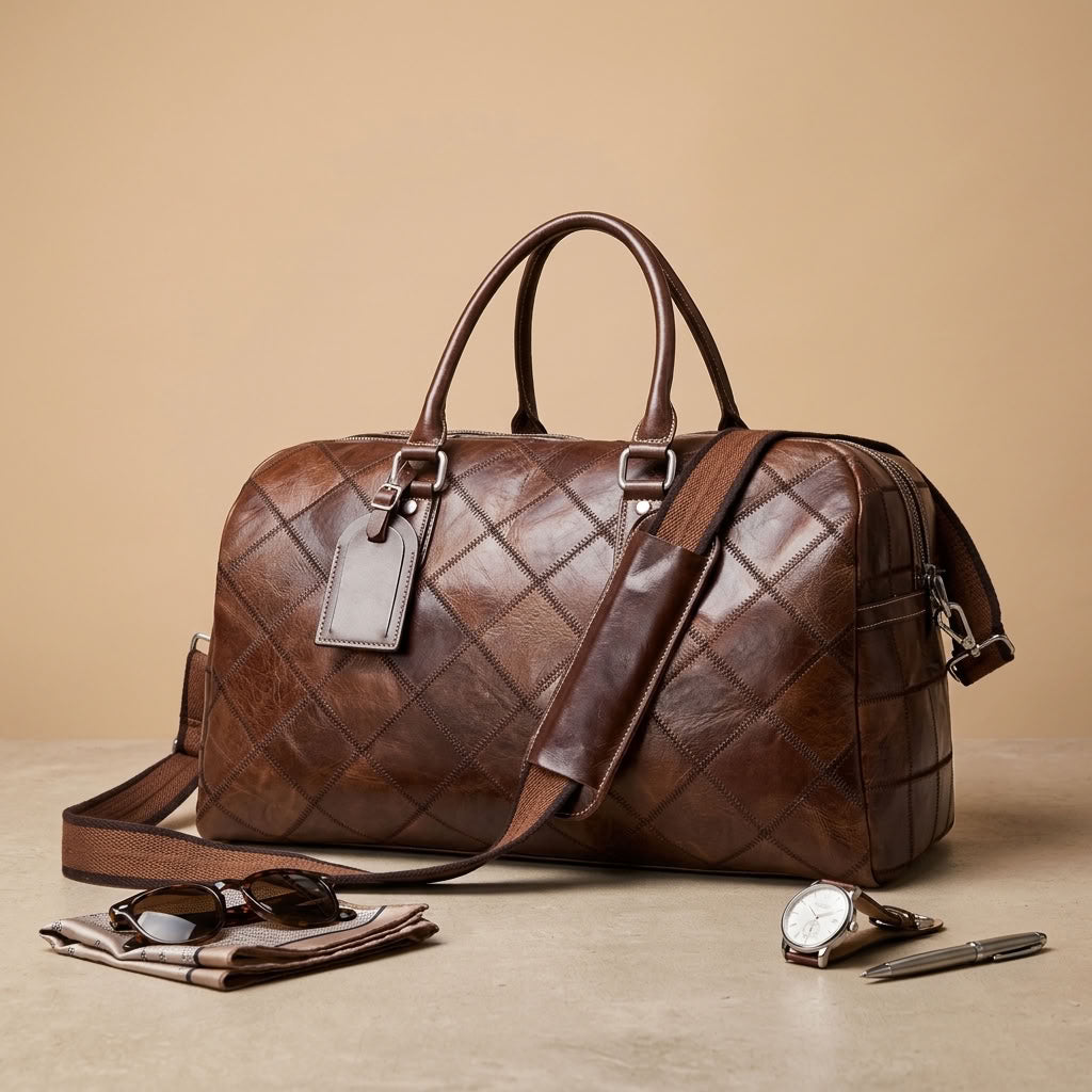 Sac de Voyage Homme en Cuir Vintage "Edgar" | VALMONT VALMONT