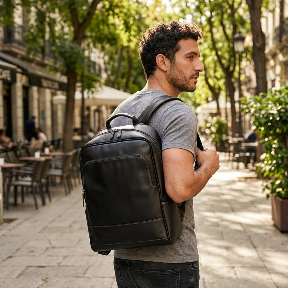 Sac à Dos Oslo VALMONT porté en situation urbaine