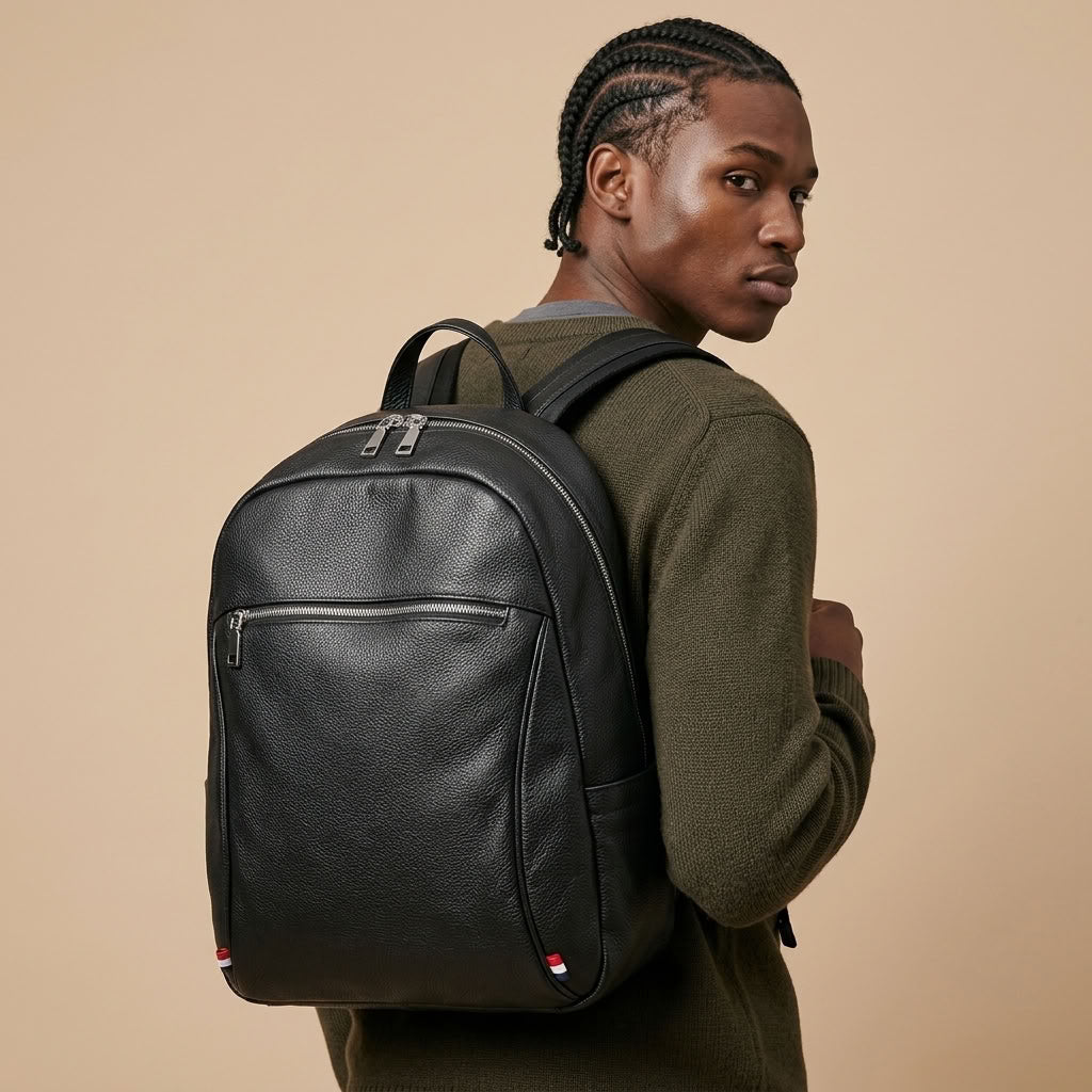 Sac à Dos Homme en Cuir Véritable "Marlowe" | VALMONT VALMONT OFFICIEL
