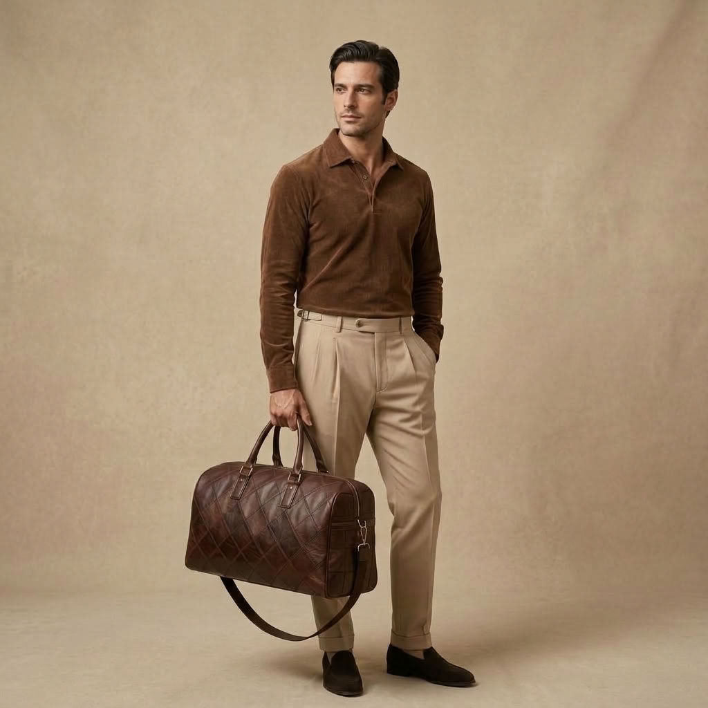 Sac de Voyage Homme en Cuir Vintage "Edgar" | VALMONT VALMONT