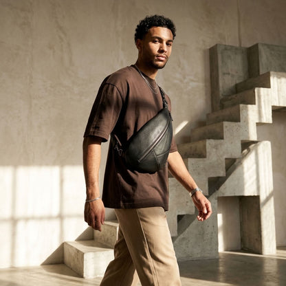 Sac Banane Homme en Cuir Véritable "Marco" | VALMONT VALMONT