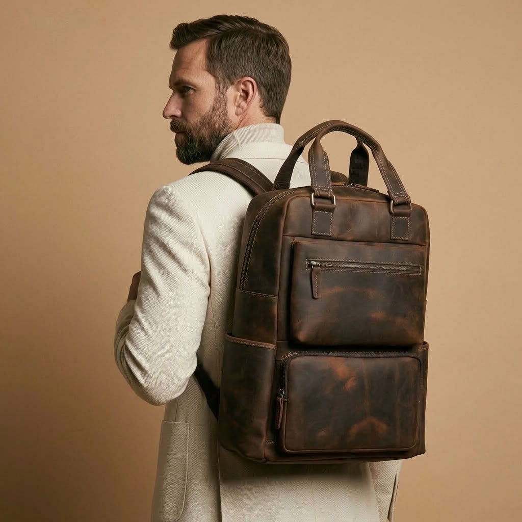 Sac à Dos Homme en Cuir "Le Ryder" | VALMONT VALMONT OFFICIEL