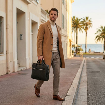 Sac ordinateur homme en cuir – Le Régent VALMONT OFFICIEL