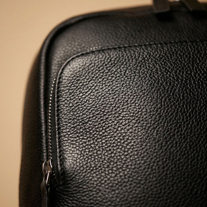 Sac à dos cuir noir homme – Le Sillage VALMONT