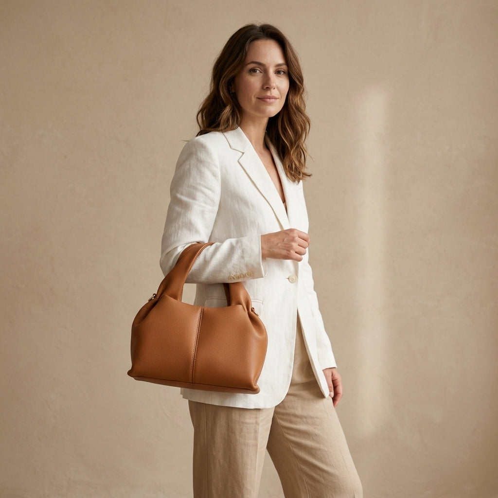 Mini sac bandoulière Ondine en cuir de veau grainé – VALMONT
