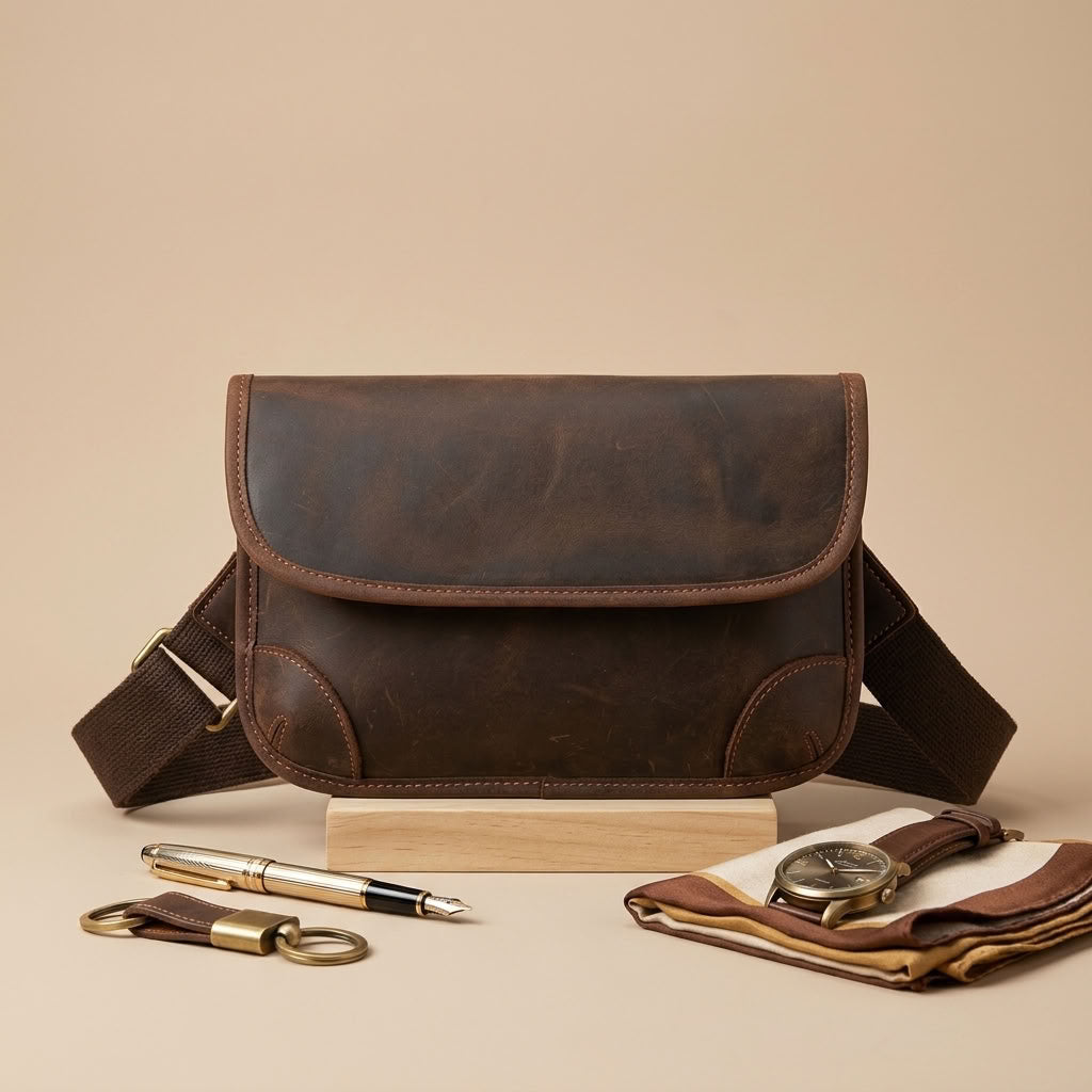 Sacoche Homme en Cuir "Vesper" | VALMONT VALMONT
