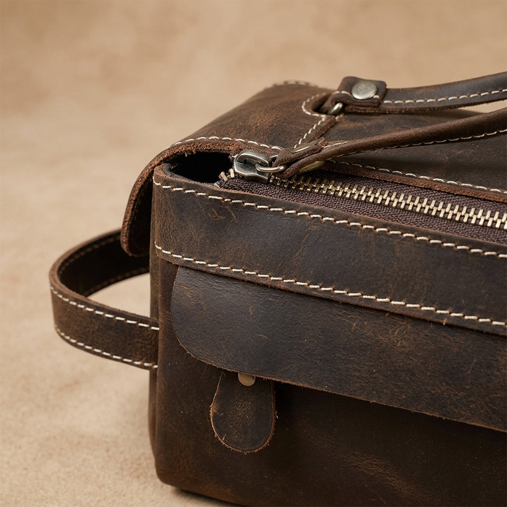 Trousse Escale VALMONT, ferrures laiton doré