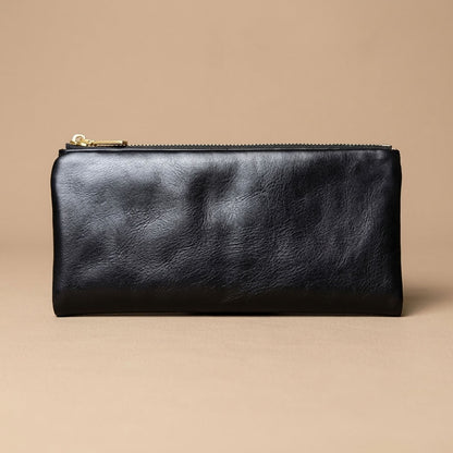 Portefeuille long cuir homme noir "Le Confident" VALMONT
